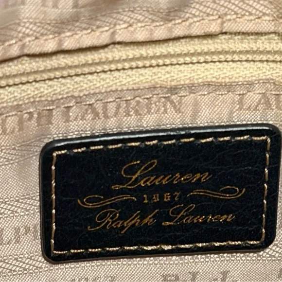 Lauren Ralph Lauren Sheldon Leather Tote Black - Picture 11 of 16